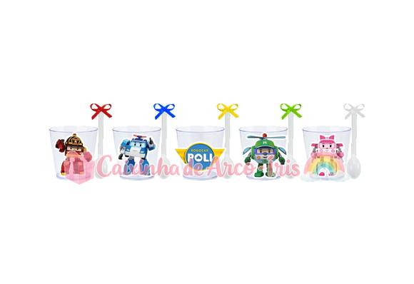 Copinhos com Colherzinhas: Robocar Poli