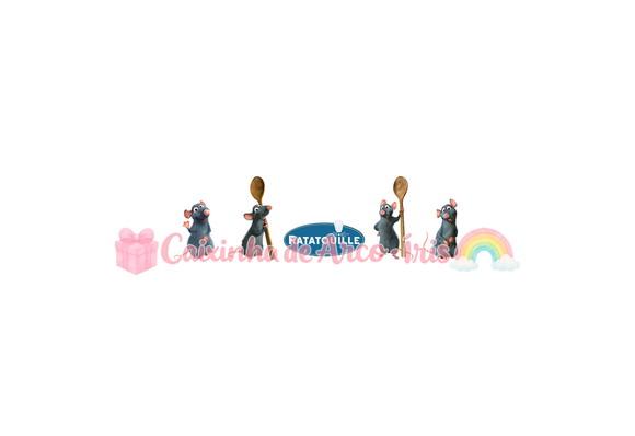 100 Mini Apliques 3,5cm: Ratatouille
