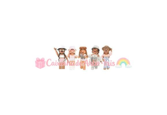 100 Mini Apliques 3,5cm: Roblox Menina