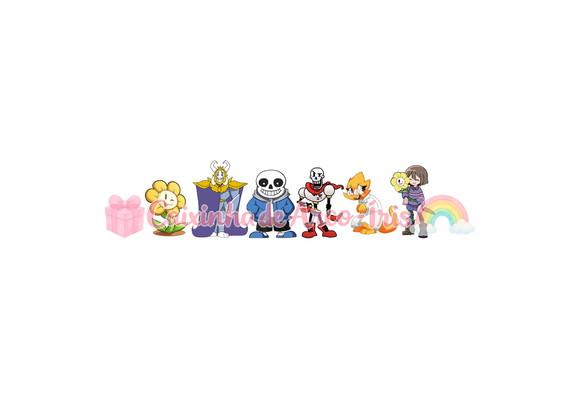 100 Mini Apliques 3,5cm: Undertale