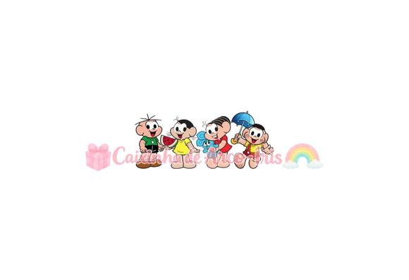 100 Mini Apliques 3,5cm: Turma da Mônica