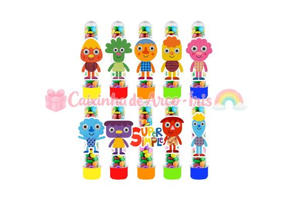 Tubetes com Apliques 3d: Super Simple Songs
