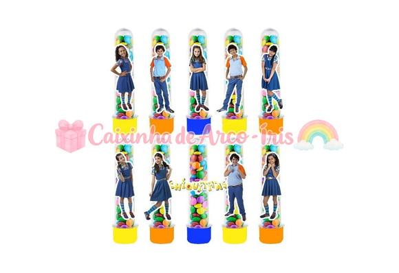 Tubetes com Apliques 3d: Chiquititas
