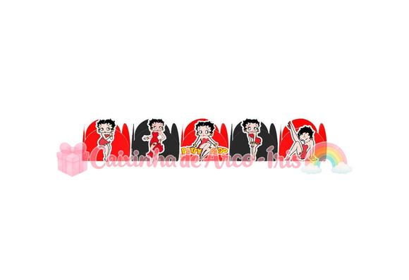 100 Forminhas / Toppers: Betty Boop