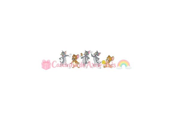 100 Mini Apliques 3,5cm: Tom e Jerry