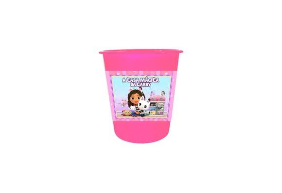 10 Baldes de Pipoca Rosa - Casa Mágica da Gabby