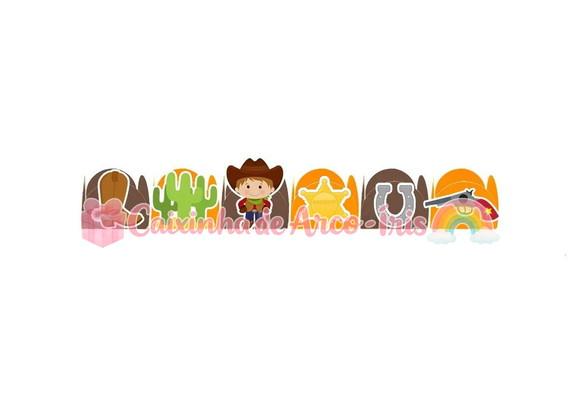 100 Forminhas / Toppers: Cowboy Faroeste