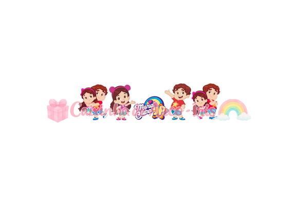 100 Mini Apliques 3,5cm: Maria Clara e Jp