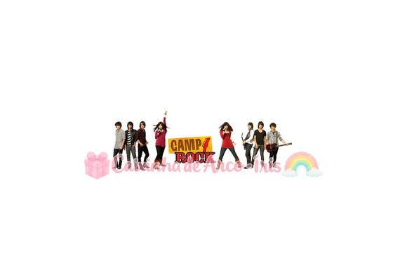 100 Mini Apliques 3,5cm: Camp Rock