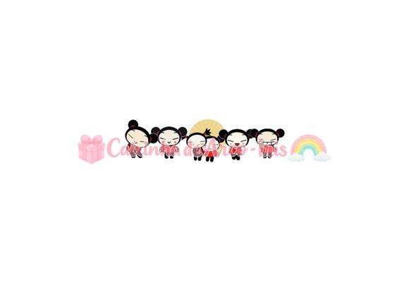 100 Mini Apliques 3,5cm: Pucca