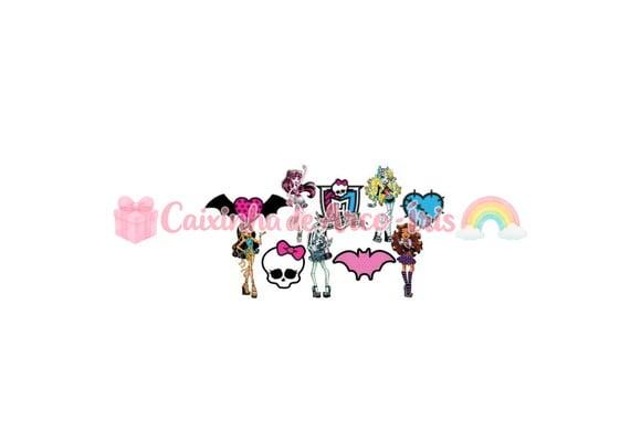 100 Mini Apliques 3,5cm: Monster High