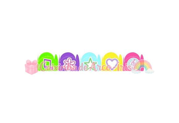 100 Forminhas / Toppers: Neon