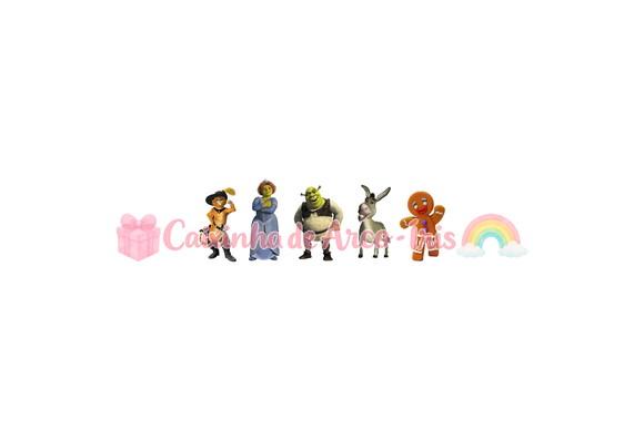 100 Mini Apliques 3,5cm: Shrek