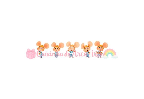 100 Mini Apliques 3,5cm: Topo Gigio