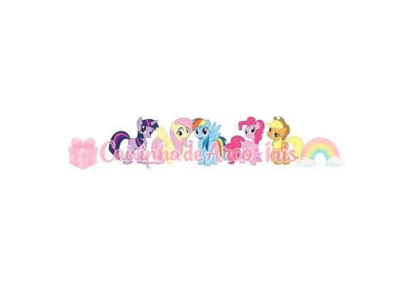 100 Mini Apliques 3,5cm: My Little Pony