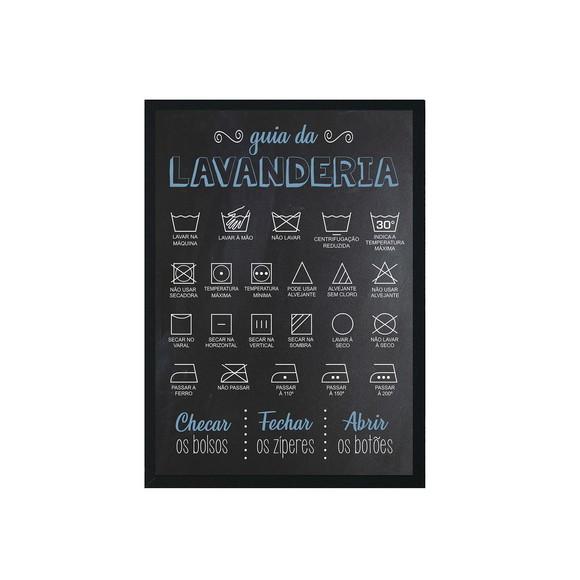 Quadro com Moldura - Guia da Lavanderia