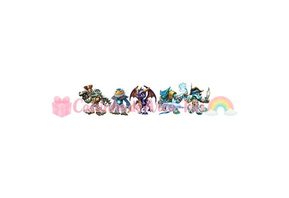 100 Mini Apliques 3,5cm: Skylanders