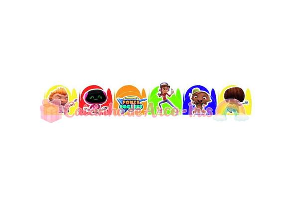 100 Forminhas / Toppers: Miní Beat Power Rockers