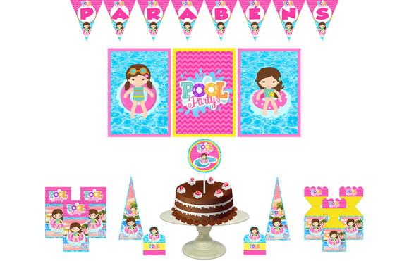 Kit Festa - Pool Party Menina