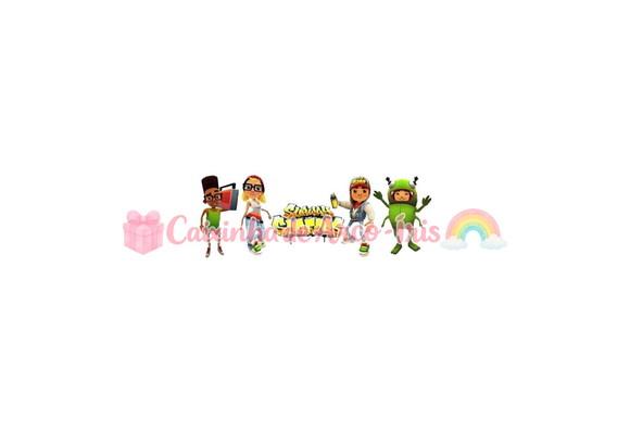 100 Mini Apliques 3,5cm: Subway Surfers