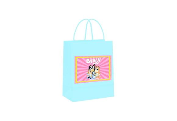 10 Sacolinhas Azuis - Bluey Menina