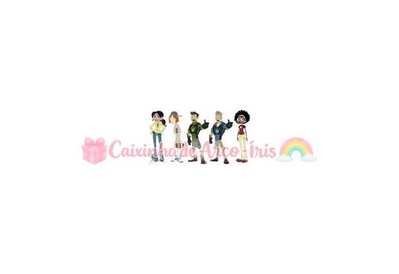 100 Mini Apliques 3,5cm: Aventuras com os Kratts