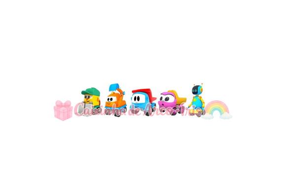100 Mini Apliques 3,5cm: Léo, o Caminhão