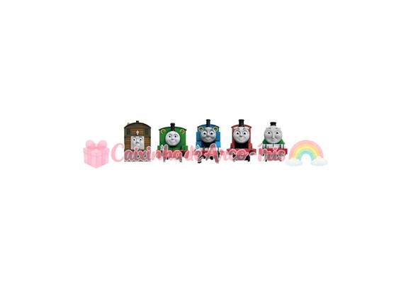 100 Mini Apliques 3,5cm: Thomas e Seus Amigos