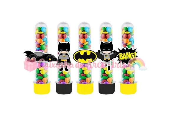 Tubetes com Apliques 3d: Batman