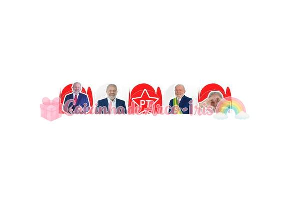 100 Forminhas / Toppers: Presidente Lula Pt