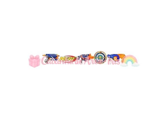 100 Mini Apliques 3,5cm: Nerf