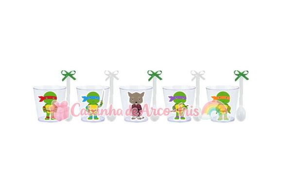 Copinhos com Colherzinhas: Tartarugas Ninja