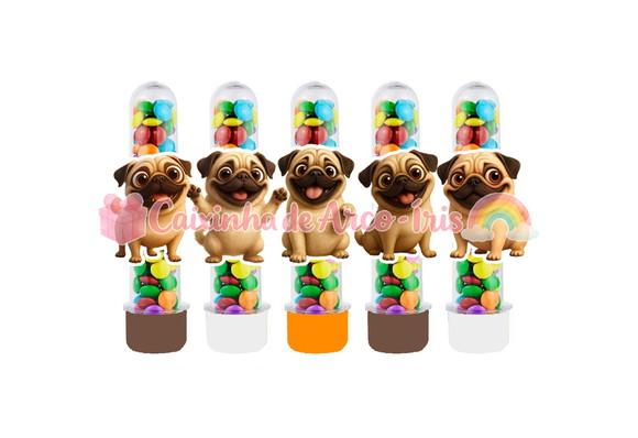 Apliques para Tubetes: Pug