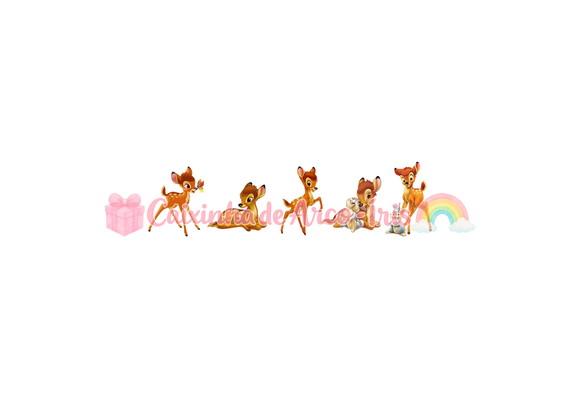 100 Mini Apliques 3,5cm: Bambi