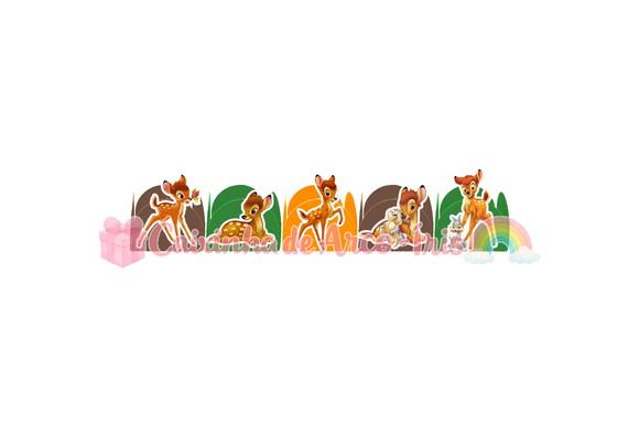 100 Forminhas / Toppers: Bambi