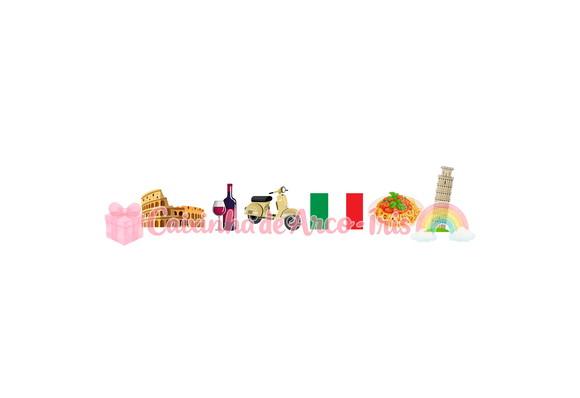 100 Mini Apliques 3,5cm: Itália