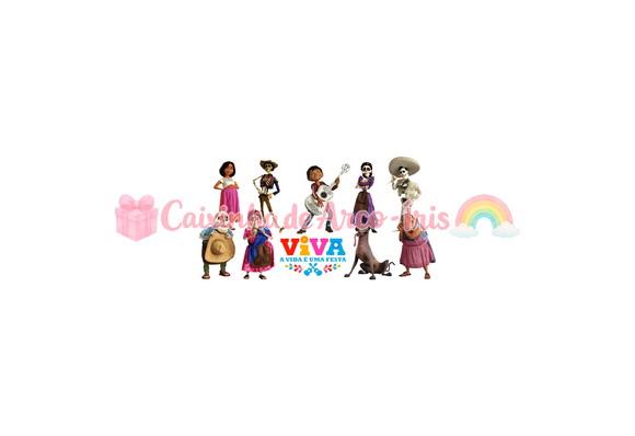 100 Mini Apliques 3,5cm: Viva - a Vida É Uma Festa