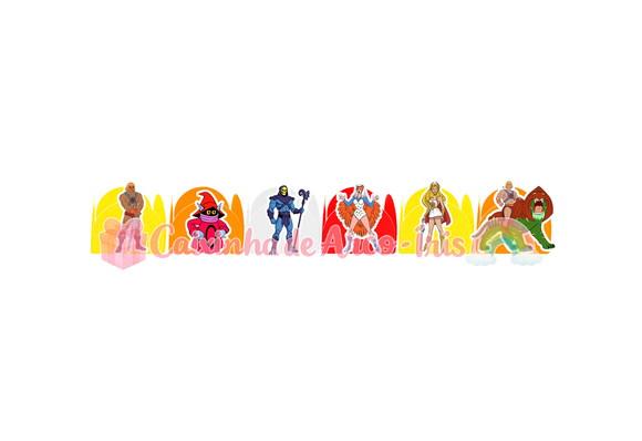 100 Forminhas / Toppers: He-man