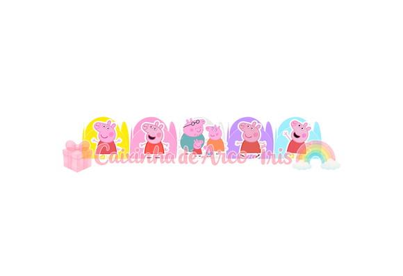 100 Forminhas / Toppers: Peppa Pig