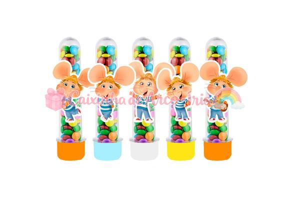 Tubetes com Apliques 3d: Topo Gigio