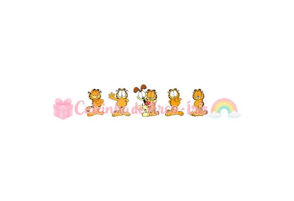 100 Mini Apliques 3,5cm: Garfield