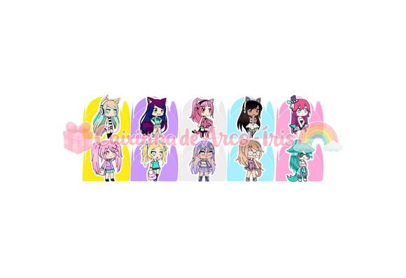 100 Forminhas / Toppers: Gacha Life