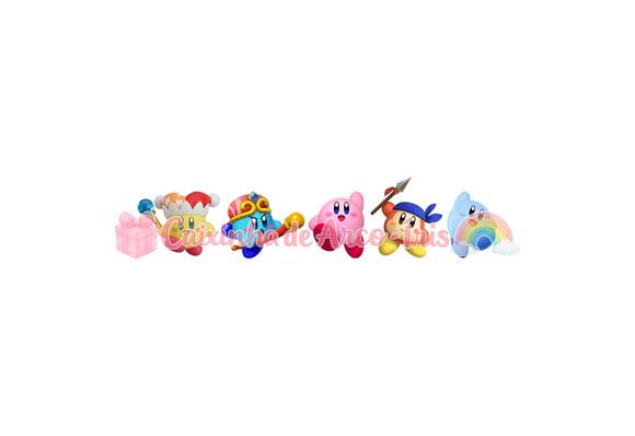 100 Mini Apliques 3,5cm: Kirby