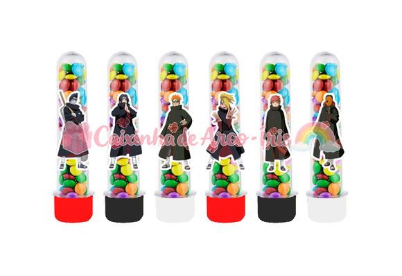 Tubetes com Apliques 3d: Akatsuki