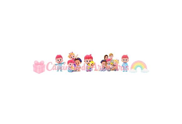 100 Mini Apliques 3,5cm: Bebefinn