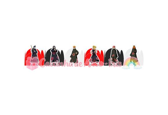 100 Forminhas / Toppers: Akatsuki