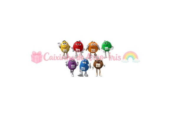 100 Mini Apliques 3,5cm: M&ms