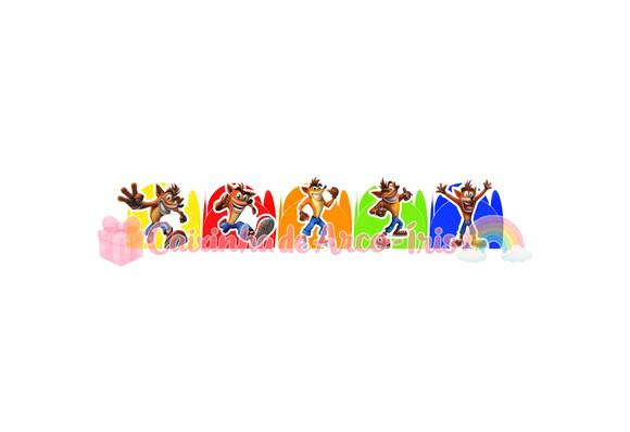 100 Forminhas / Toppers: Crash Bandicoot