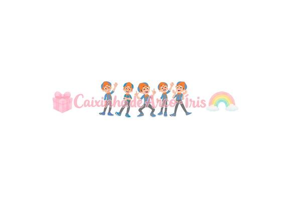 100 Mini Apliques 3,5cm: Blippi
