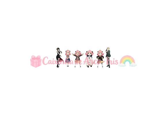 100 Mini Apliques 3,5cm: Spy x Family